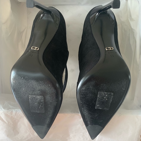 Dior Petale Suede Heels in Black with All Original Packaging and Box - Picture 7 of 8